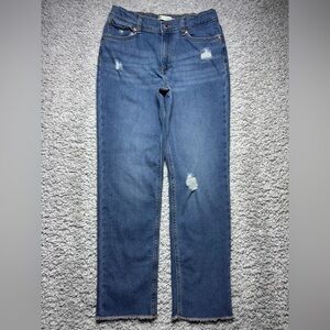 Levis Jeans Girls 14 Low Pro Stretch Baggy Raw Hem Adjustable Waist Streetwear